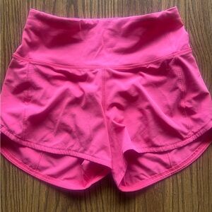 Lululemon Speed Up size 2 Lipgloss Pink Shorts